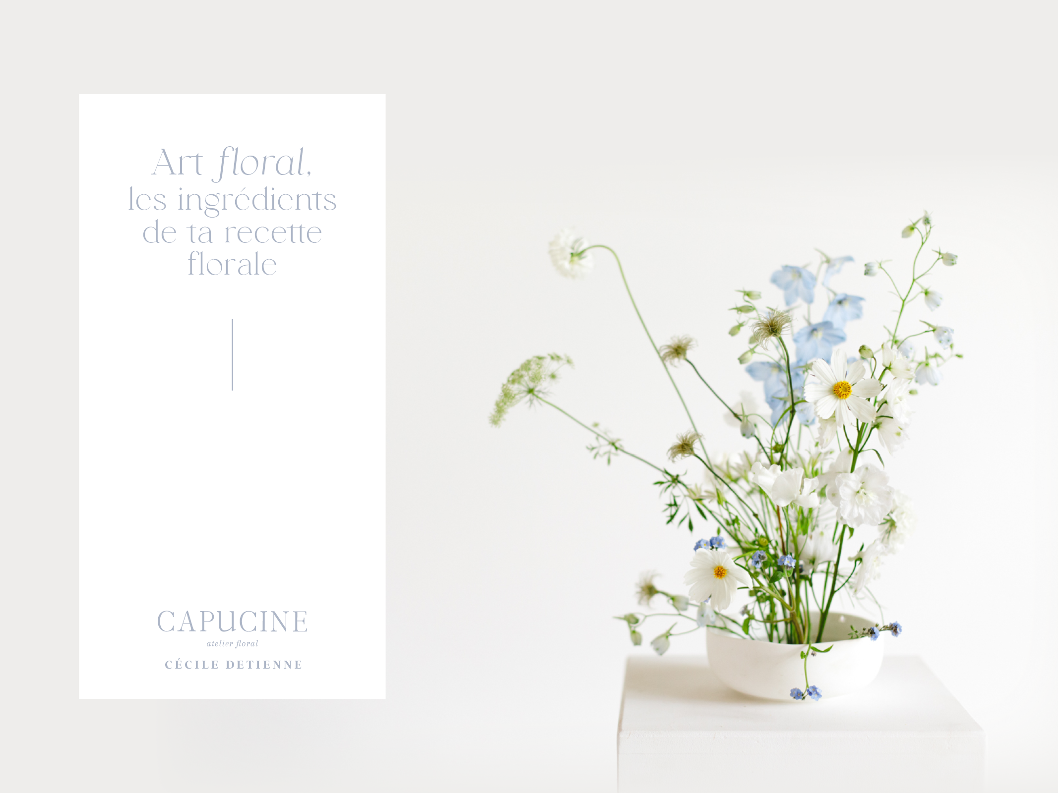 Couverture e-book "Art Floral : Les ingrédients de ta recette florale"